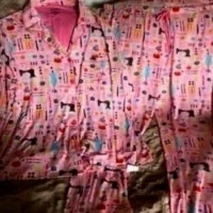 WORN ON LIV AND MADDIE, NICK&NORA SEWING PJS, VHTF, RARE SIZE XXL, EUC, NO FLAWS